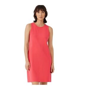 EILEEN FISHER Elegant Red Viscose Sleeveless Dress